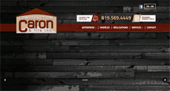 Desktop Screenshot of constructioncaron.com